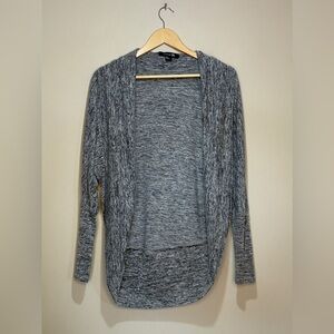 Forever 21 Heather Gray Open-Front Cardigan